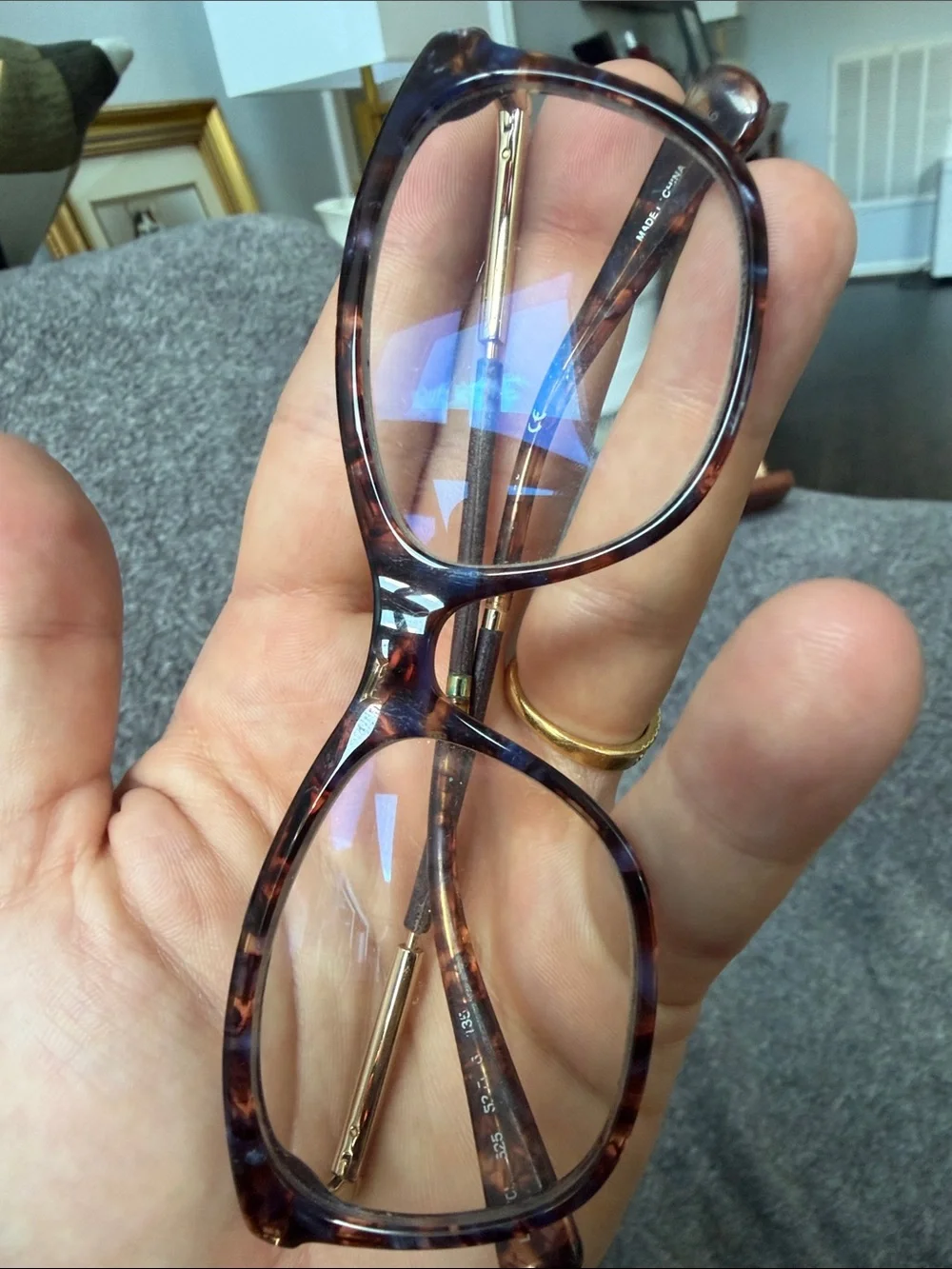 Longchamp Brown Tortoiseshell Optical Glasses
